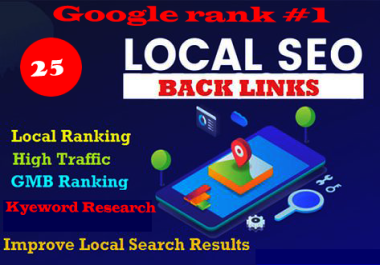 High power 25 Local Citations SEO Backlinks To Search Engine Rankings