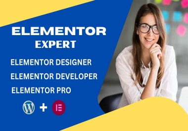 build a responsive wordpress website or landing page with elementor pro