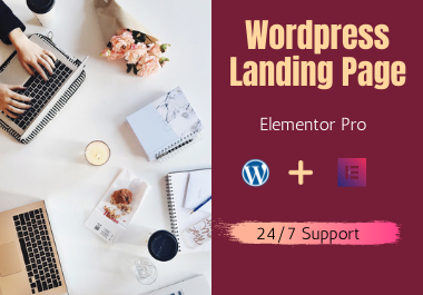 I will design wordpress landing page, elementor or elementor pro landing page