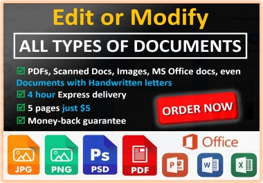 Edit all types of documents professionally