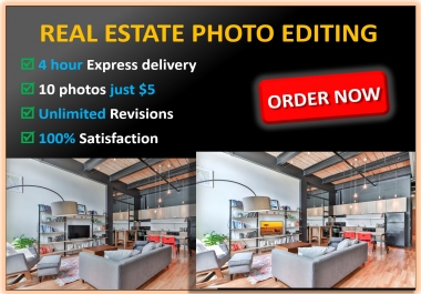 Edit real estate photos professionally