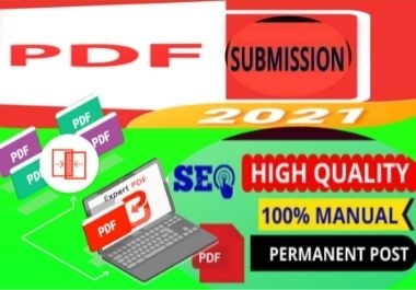 100 PDF Submission high authority Low Spam Score Website Permanent high da Dofollow Backlinks