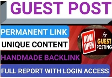 Write and publish 15 Guest Post High Authority website unique content low spam score domain backlink