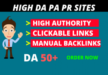 I will build 50 high DA DR profile backlinks manual work