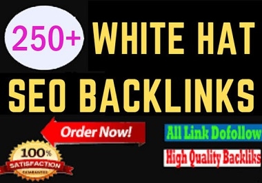 I will create 250 white hat seo backlinks