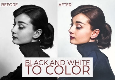 I will colorize black and white photos and do color correction