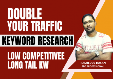I will run in depth Profitable Keyword Research and Competitor analysis