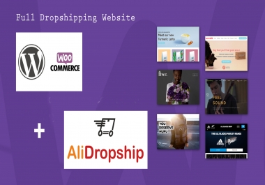 Fully Optimized Dropshipping Website with WordPress,  Woocommerce and alidropshipping