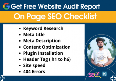 I will do full ON Page SEO for your website in 21 days