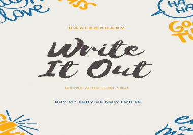 Article writing,  I'll write the article for you