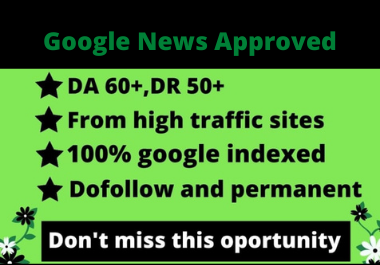 I will guest post on da 59 google news sites for seo backlink