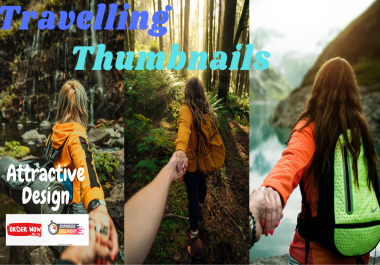 I will make professional travelling thumbnails for you