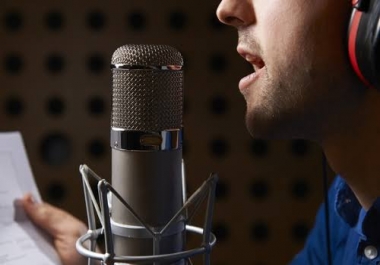 We will Provide you Best Quality VoiceOver. It will help to boost your Script Energy.