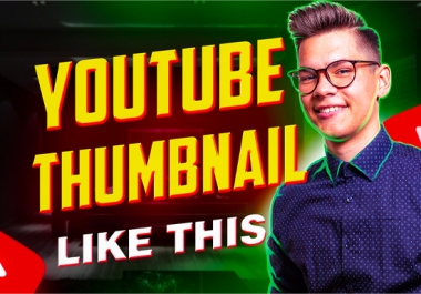 I will design stylish youtube thumbnail for your video