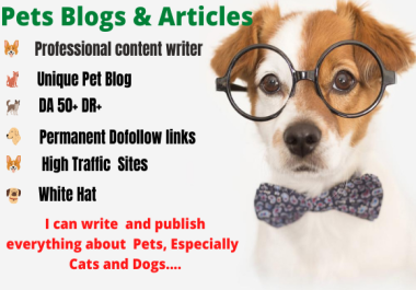 I will write and publish pet guest post