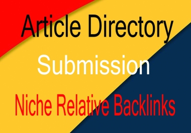 I Will Build 3000 Article Directory Backlinks