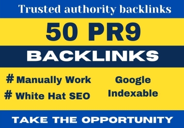Manually I will make 50 PR9 backlinks to the high DA PA blog