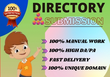 I will provide 50 Directory submission backlinks to the high DA PA journal