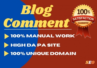 I will make 120 blog comment backlinks on the high DA PA blog