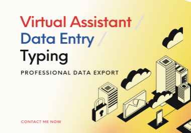 I will professional any data entry typing work