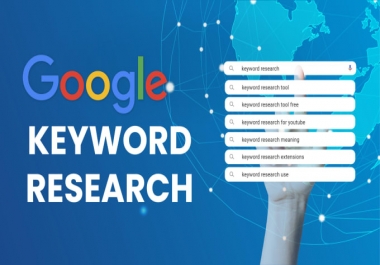 I will conduct a detailed keyword research for your website or blog