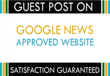 I will do guest post on google news websites