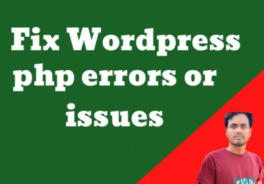 I will fix wordpress errors php,  issues and customization