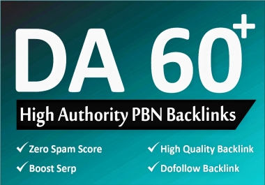 I drive 100 PBN DA 60+ high quality PBN Dofollow Backlinks