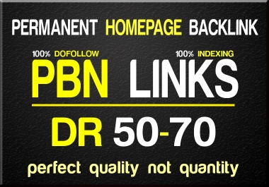I will 50 PBN DR 50+ high quality PBN Dofollow Backlins