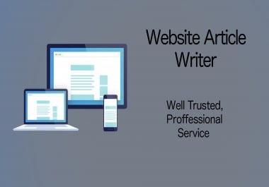 Website Article Writer - High Quality Articles