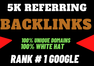 I will provide you 5k referring backlinks for site ranking