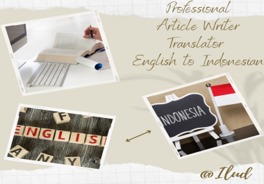 I will translate any content from English to Indonesian