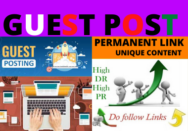 I'll write and publish 30 dofollow guest post on High Authority website