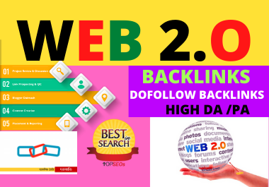 I'll do 75 Web 2 0 High Authority Dofollow Backlinks