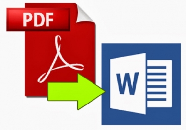 I will convert 10 files PDF to Word in 12 hours