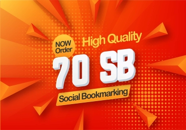 I will Provide Manual High Quality 70 Social Bookmarking SEO Backlinks 