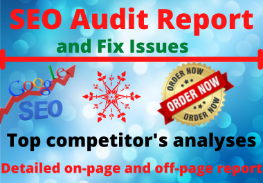 I will do technical SEO audit report and fix issues with action plan