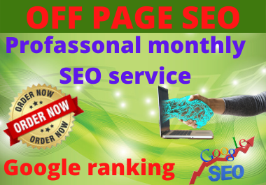I will provide monthly off page SEO services,  manual high-quality backlinks