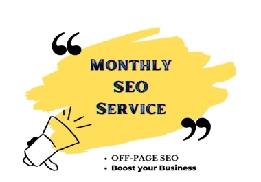 Grand NEW YEAR offer Rank your website Complete Monthly OFF-PAGE SEO