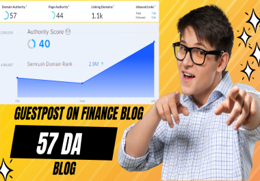 I will Post Your Guest post on Da 57 Finance Blog