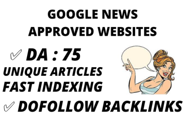 I will guest posting on da89 googlenews site with dofollow backlink