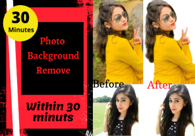 I will cut out images background within 30 minutes professionally