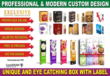 PRODUCT PACKAGING BOX & LABEL DESIGNING