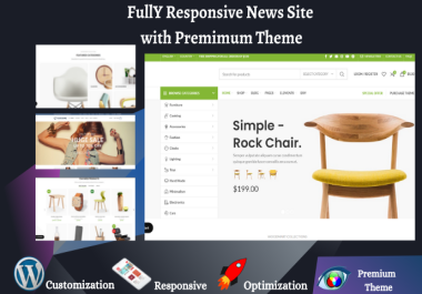 I will create responsive WordPress website with Premium theme and Plugins