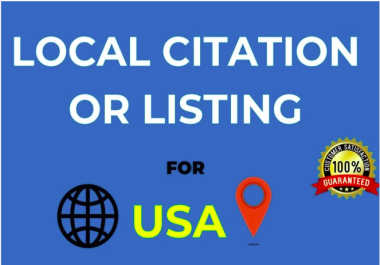 I will do 70 USA local citation for gmb and website ranking