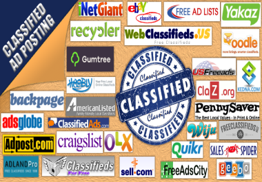 50 Classified Ads Posting Advertising Backlink