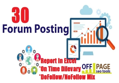 I Will Do Manually 30 Forums Posting Backlinks DA 60+