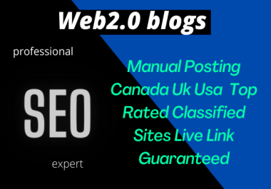 Create 20 Super Web2.0 Blog Backinks For SEO