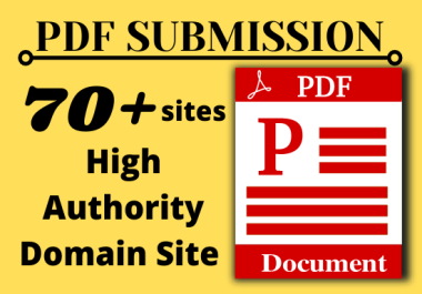 70 Pdf submission and dofollow backlinks high authority document sharing sites