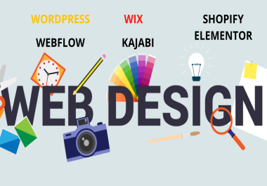 I will design responsive wordpress,  elementor,  wix,  ecommerce,  shopify website and landing page